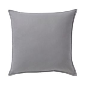 GoodHome Hiva Plain Grey Cushion (L)60cm x (W)60cm