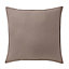 GoodHome Hiva Plain Light brown Cushion (L)60cm x (W)60cm