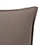 GoodHome Hiva Plain Light brown Cushion (L)60cm x (W)60cm