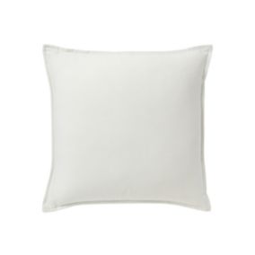 GoodHome Hiva Plain Off white Cushion (L)45cm x (W)45cm