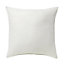 GoodHome Hiva White Plain Indoor Cushion (L)60cm x (W)60cm