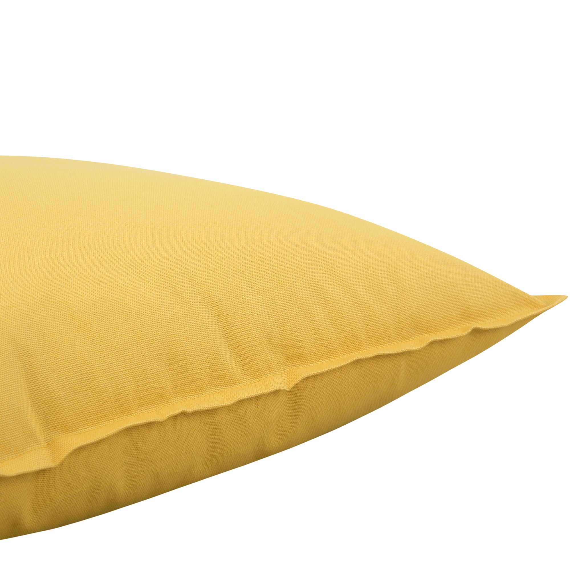 GoodHome Hiva Yellow Indoor Cushion, (L)45cm x (W)45cm