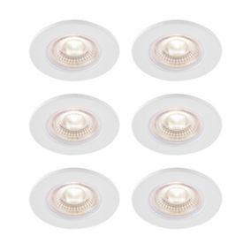 Wickes Major LED White & Chrome Triple Plate Spot Light - 3 x 4.8W