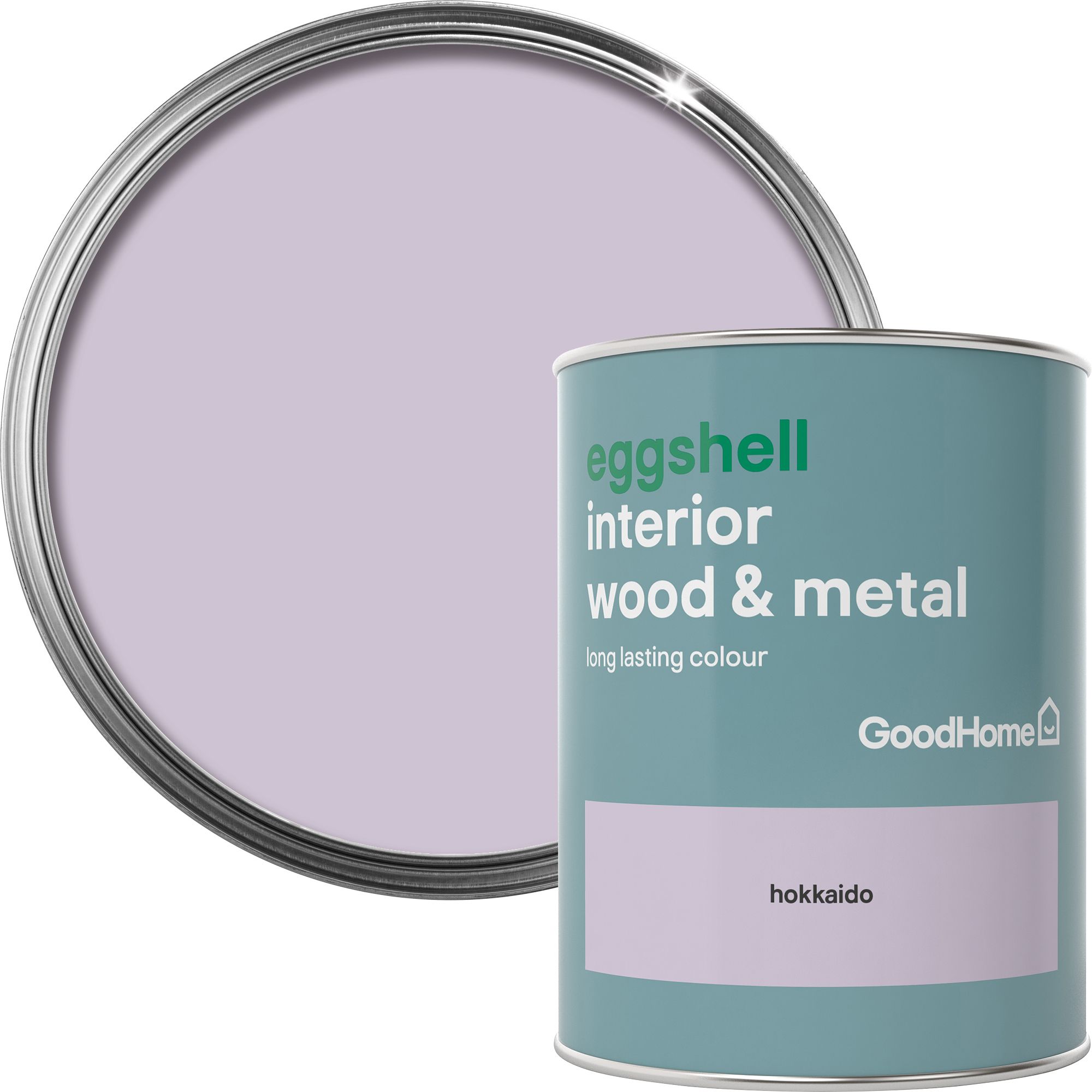 GoodHome Hokkaido Eggshell Metal & wood paint, 750ml