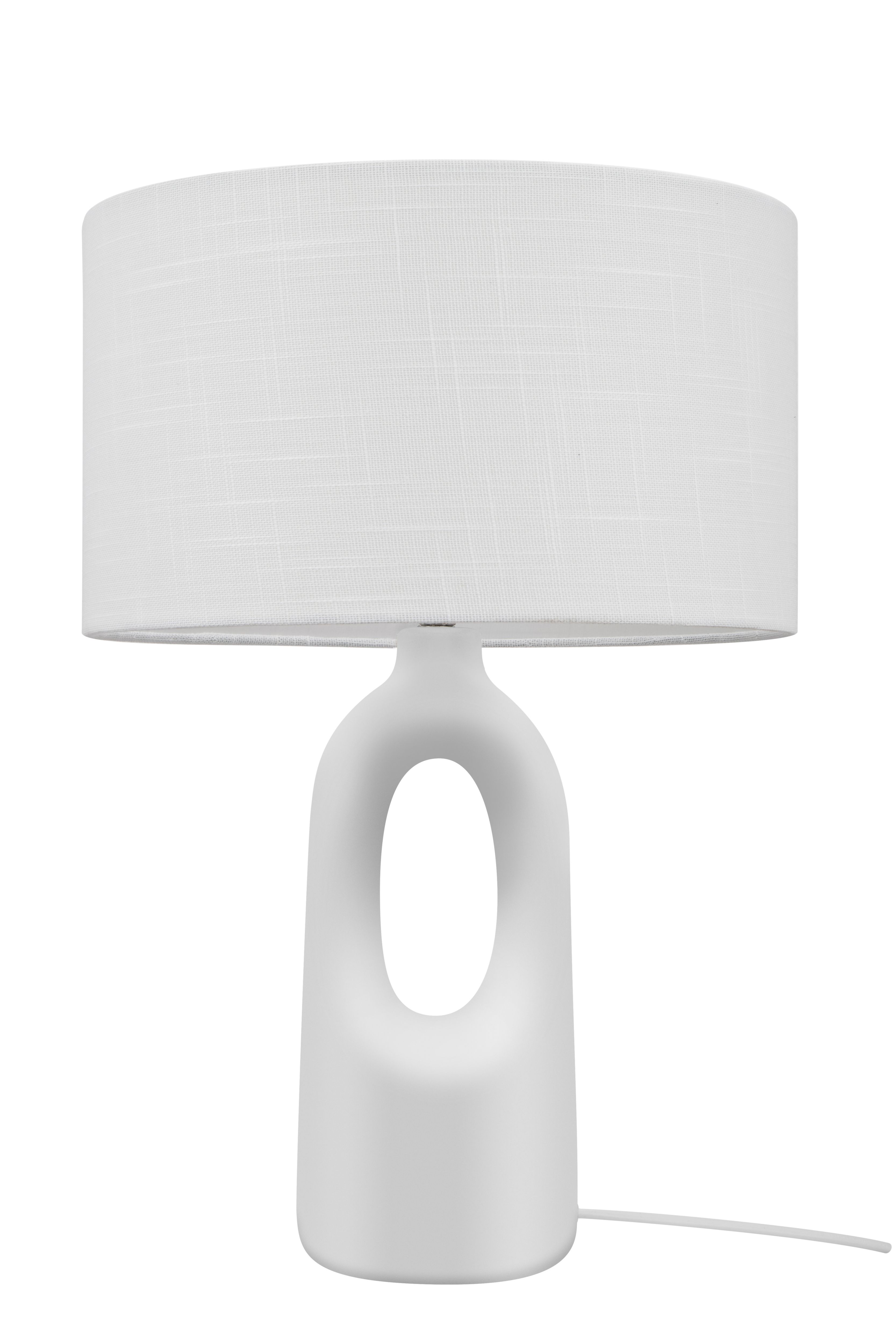 GoodHome Horley Straight Cream Table lamp
