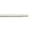 GoodHome Ikaria Matt White Curtain pole, (L)0.5m (Dia)20mm