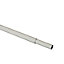 GoodHome Ikaria Matt White Curtain pole, (L)0.7m (Dia)20mm