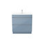 GoodHome Imandra Blue Freestanding Vanity unit & basin set, (W)804mm