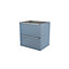 GoodHome Imandra Blue Wall-mounted Vanity unit & basin set (W)604mm