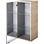 GoodHome Imandra Brown Wall-mounted Mirrored Bathroom Cabinet (W)400mm (H)900mm