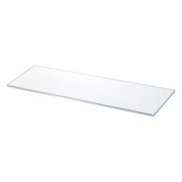 GoodHome Imandra Clear Glass Shelf, (L)275mm (D)110mm
