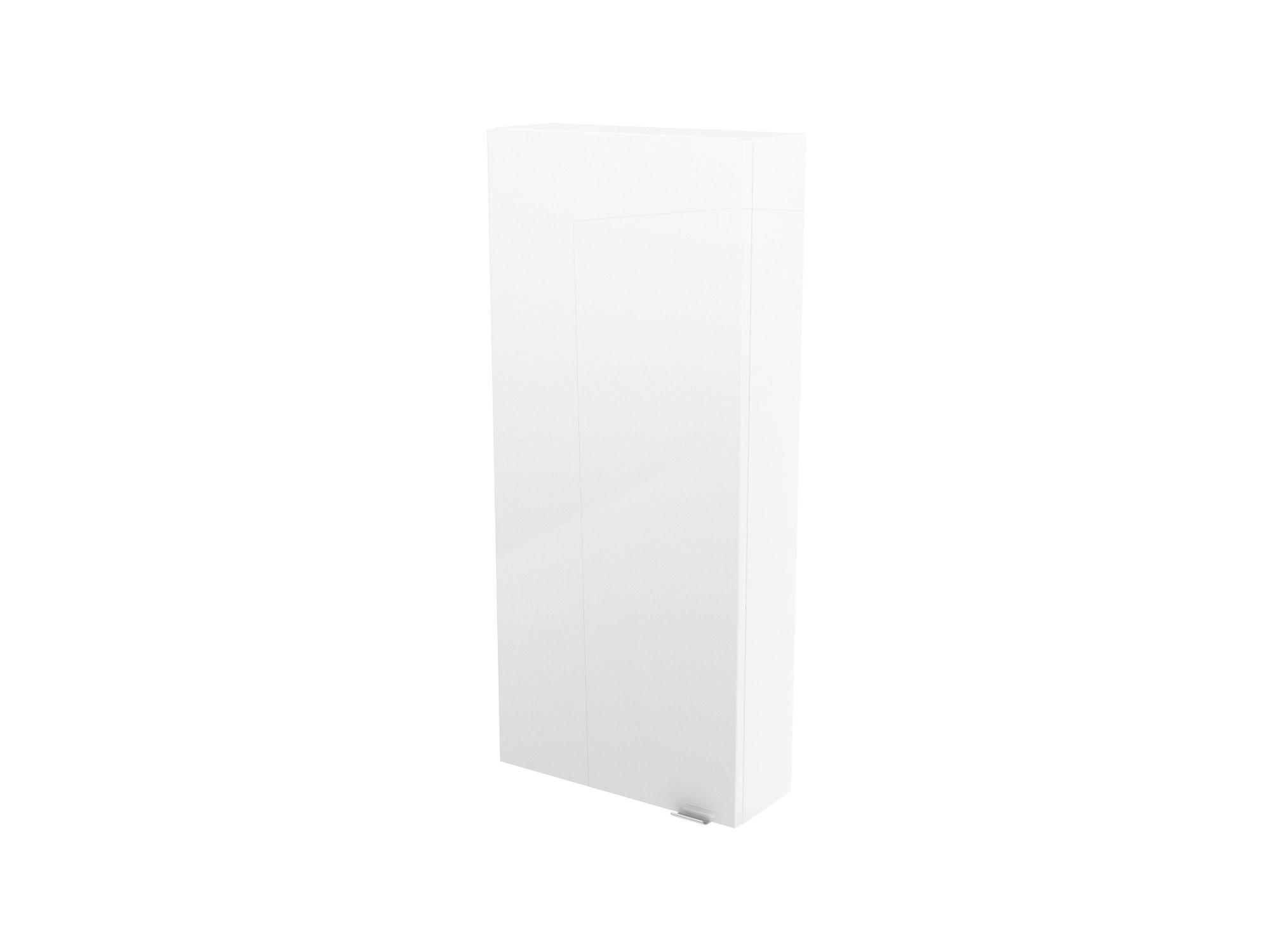 GoodHome Imandra Compact Gloss White Bathroom Single Wall cabinet (H)90cm (W)40cm
