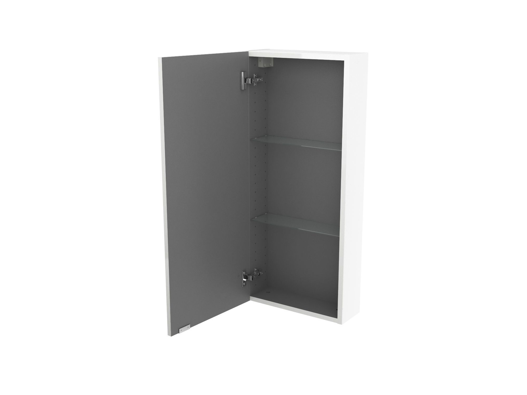 GoodHome Imandra Compact Gloss White Bathroom Single Wall cabinet (H)90cm (W)40cm
