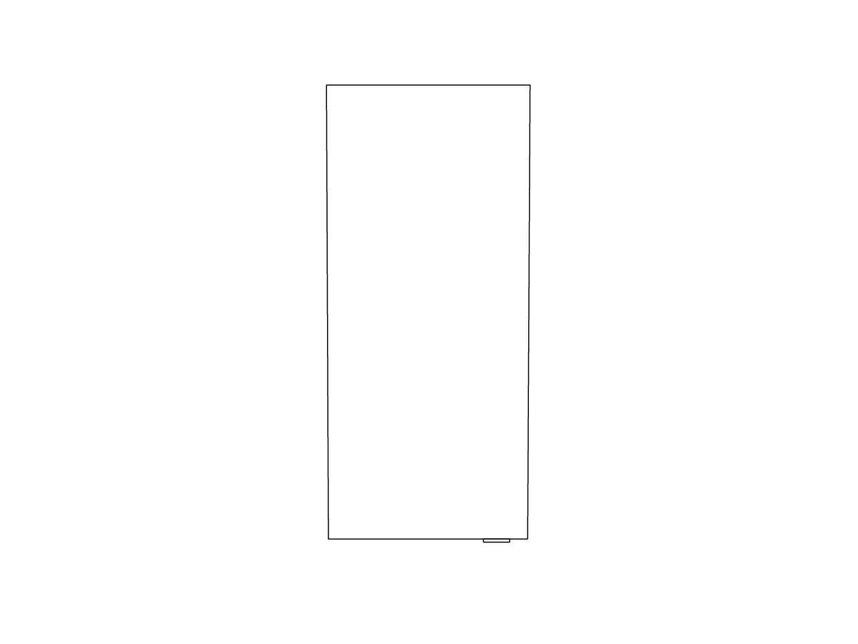GoodHome Imandra Compact Gloss White Bathroom Single Wall cabinet (H)90cm (W)40cm
