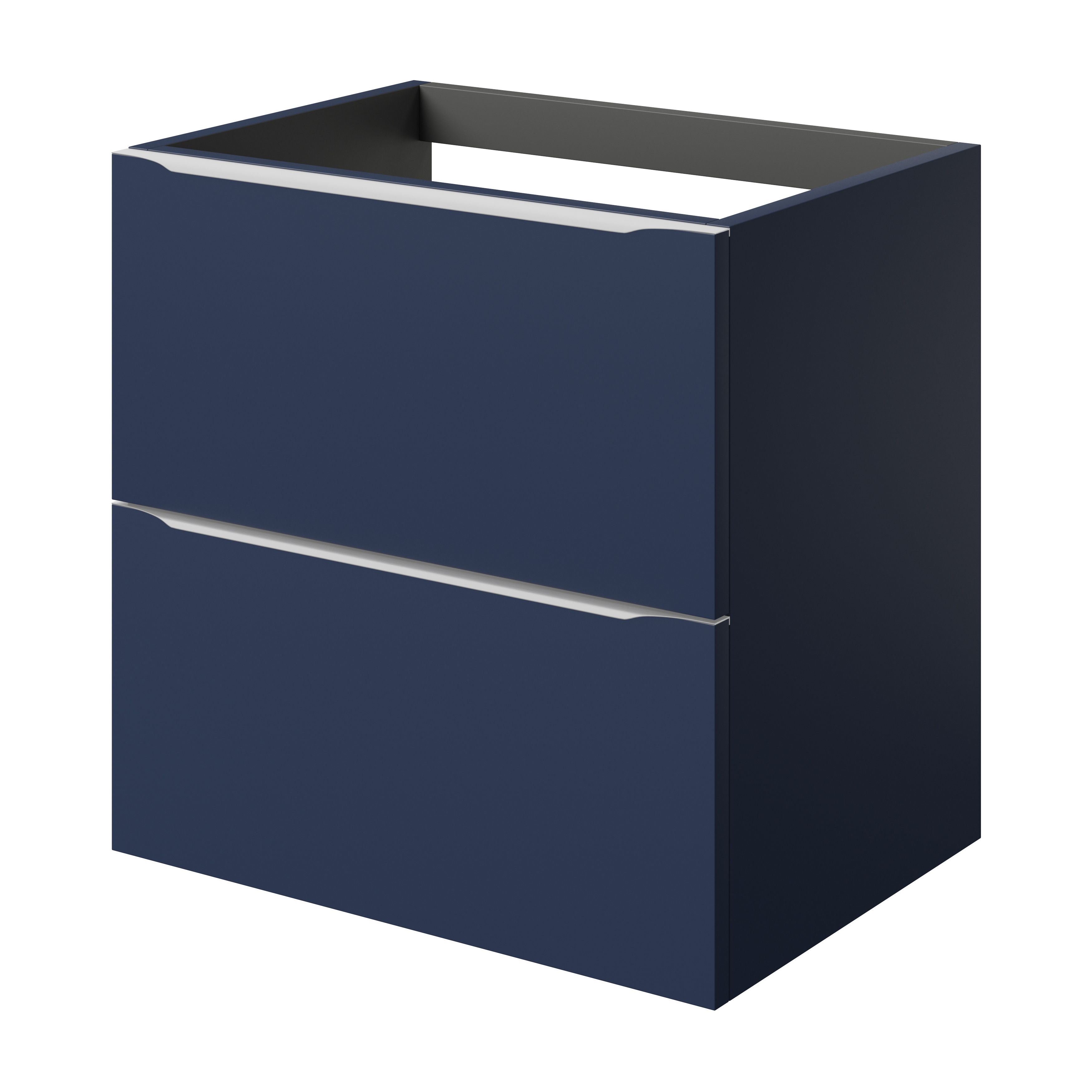 GoodHome Imandra Compact Matt Blue Wall-mounted Bathroom Cabinet (H) 600mm (W) 600mm