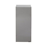 GoodHome Imandra Deep Gloss Anthracite Double Bathroom Wall cabinet Non-mirrored (H)90cm (W)4cm
