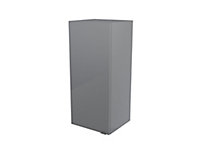 GoodHome Imandra Deep Gloss Grey Single Bathroom Wall cabinet (H)90cm (W)40cm