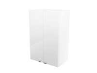 GoodHome Imandra Deep Gloss White Double Bathroom Wall cabinet (H)90cm (W)60cm