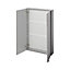 GoodHome Imandra Gloss Anthracite Double Bathroom Wall cabinet (H)90cm (W)6cm
