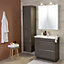 GoodHome Imandra Gloss Anthracite Freestanding Bathroom Cabinet (H) 820mm (W) 800mm