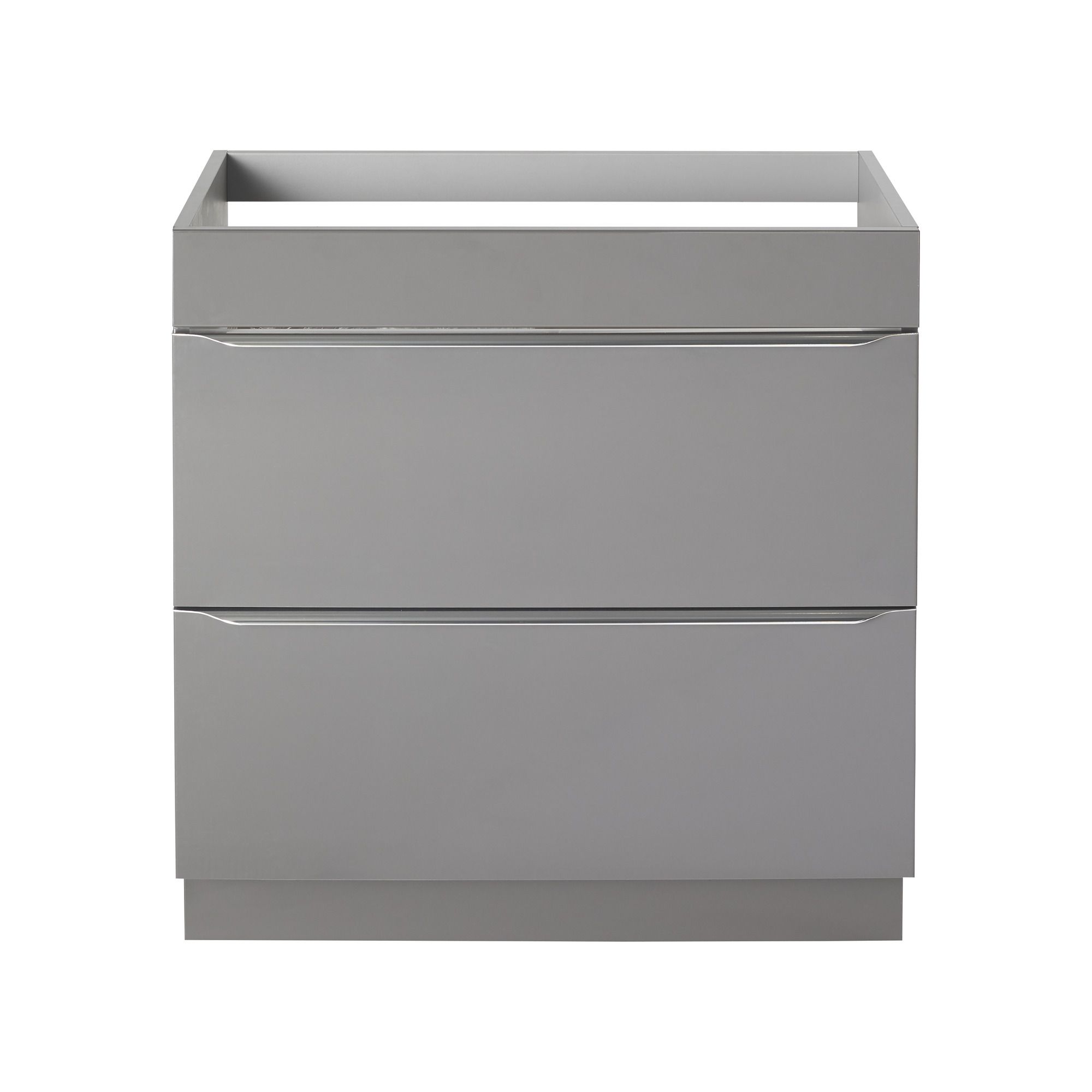GoodHome Imandra Gloss Anthracite Freestanding Vanity unit & basin set (W)804mm (H)944mm