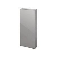 GoodHome Imandra Gloss Anthracite Wall-mounted Bathroom Cabinet (W)40mm (H)900mm