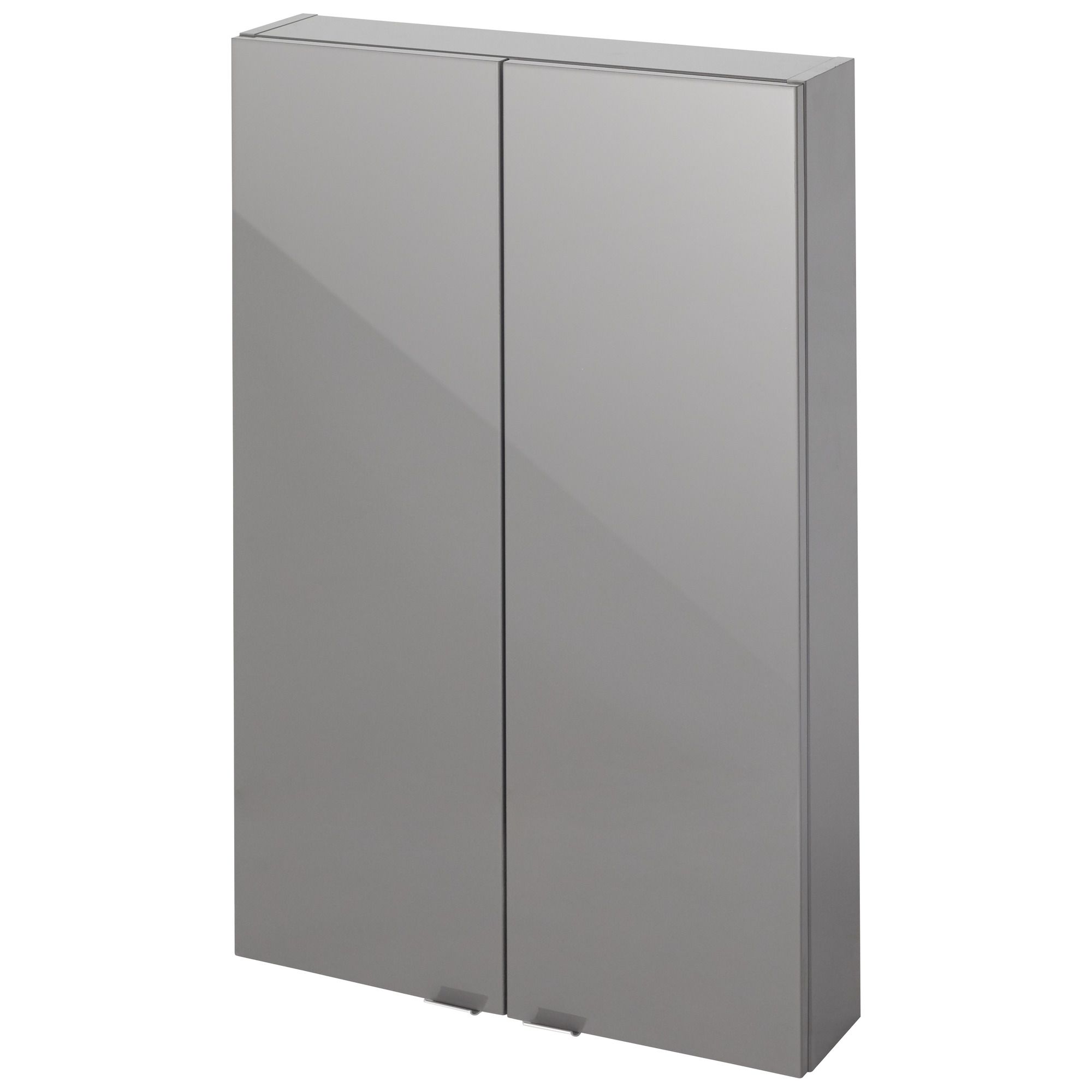 GoodHome Imandra Gloss Anthracite Wall-mounted Bathroom Cabinet (W)60mm (H)900mm