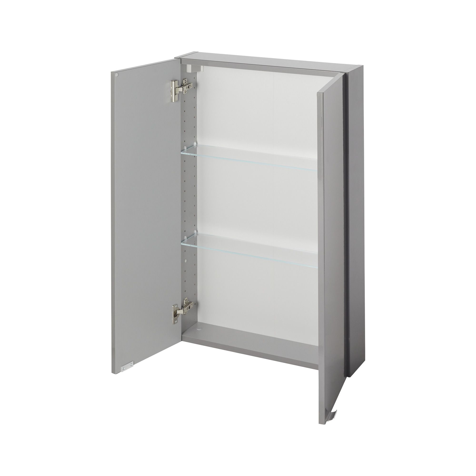 GoodHome Imandra Gloss Anthracite Wall-mounted Bathroom Cabinet (W)60mm (H)900mm