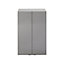 GoodHome Imandra Gloss Anthracite Wall-mounted Bathroom Cabinet (W)60mm (H)900mm