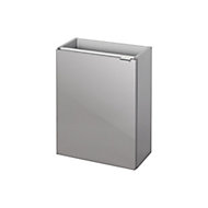 GoodHome Imandra Gloss Anthracite Wall-mounted Bathroom Vanity Cabinet (W)436mm (H)550mm