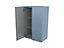 GoodHome Imandra Gloss Blue Deep Wall Cabinet (W)600mm (H)900mm