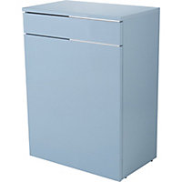 GoodHome Imandra Gloss Blue Freestanding Toilet cabinet (H)820mm (W)600mm