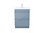 GoodHome Imandra Gloss Blue Vanity unit (H)82cm (W)60cm