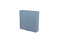 GoodHome Imandra Gloss Blue Wall Cabinet (W)600mm (H)600mm