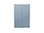 GoodHome Imandra Gloss Blue Wall Cabinet (W)600mm (H)900mm
