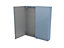 GoodHome Imandra Gloss Blue Wall Cabinet (W)800mm (H)900mm