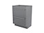 GoodHome Imandra Gloss Grey Freestanding Bathroom Cabinet (H) 820mm (W) 600mm