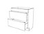GoodHome Imandra Gloss Grey Freestanding Bathroom Cabinet (H) 820mm (W) 800mm
