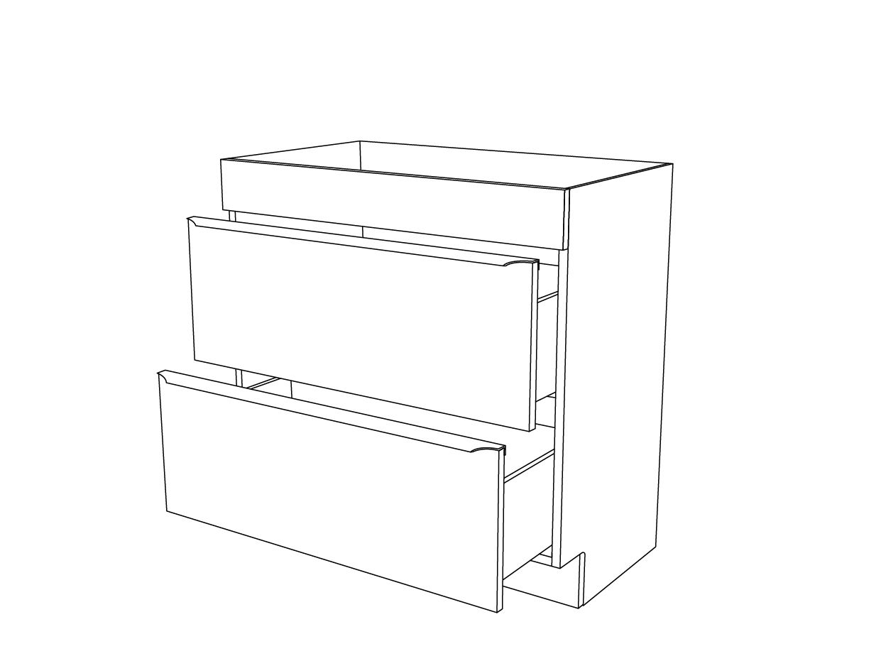 GoodHome Imandra Gloss Grey Freestanding Bathroom Cabinet (H) 820mm (W) 800mm