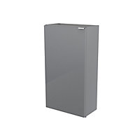 GoodHome Imandra Gloss Grey Single Freestanding Bathroom Cloakroom unit (H) 790mm (W) 440mm