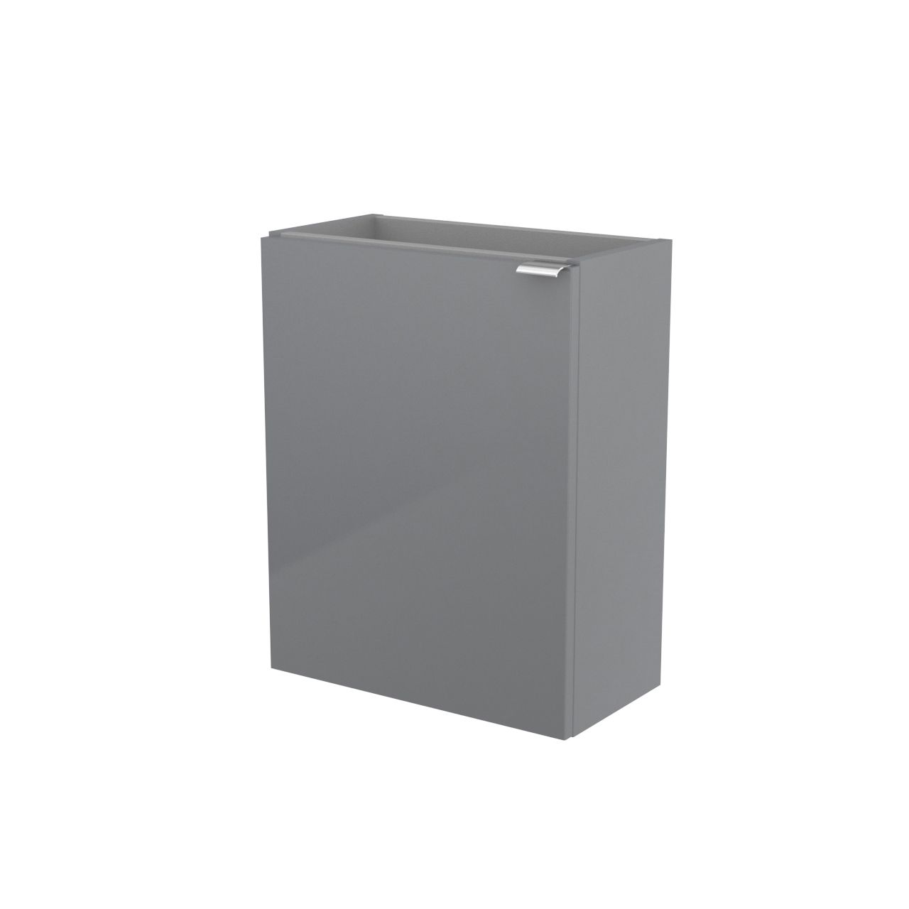 GoodHome Imandra Gloss Grey Single Wall-mounted Bathroom Cloakroom unit (H) 550mm (W) 436mm