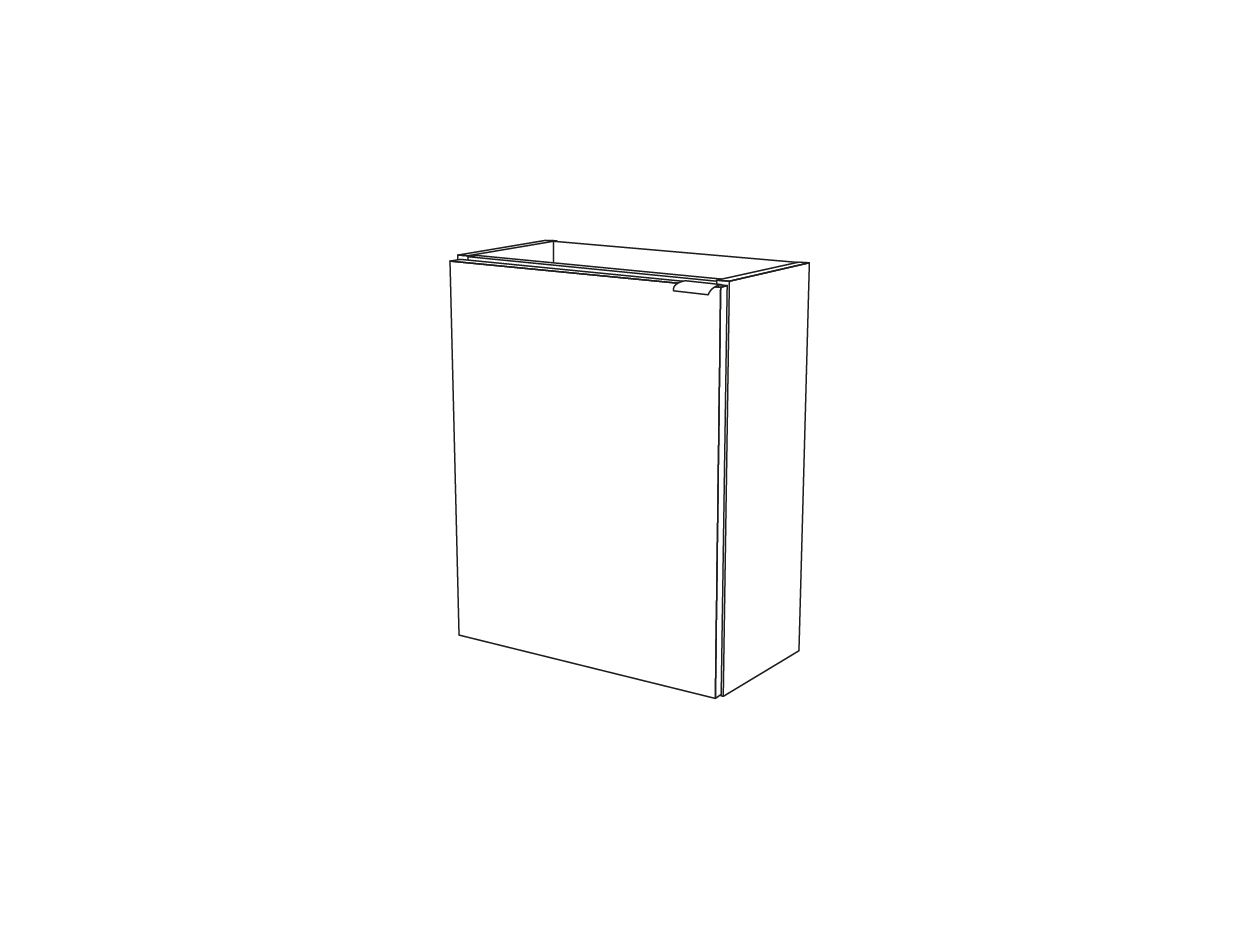 GoodHome Imandra Gloss Grey Single Wall-mounted Bathroom Cloakroom unit (H) 550mm (W) 436mm