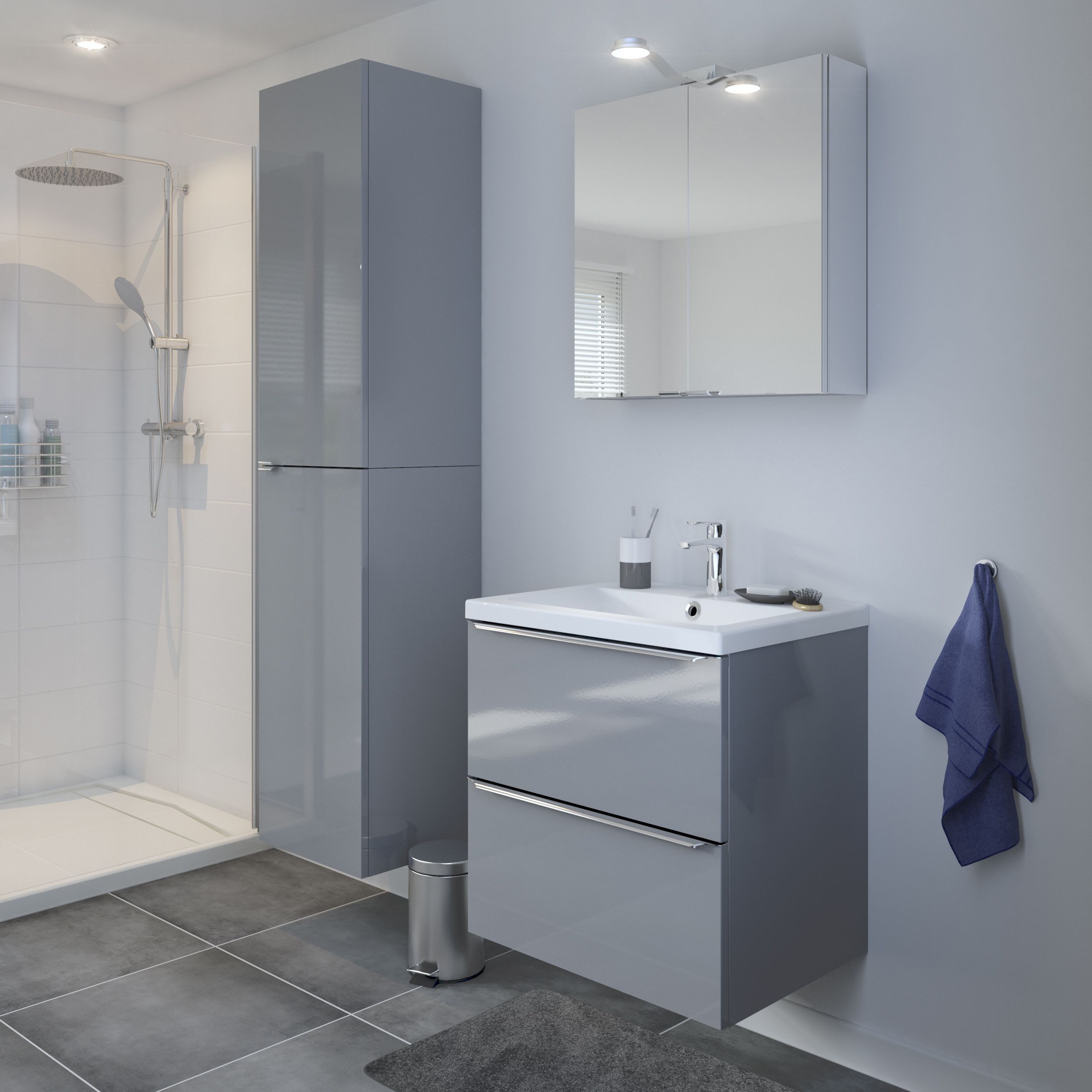 B and q bathroom vanity deals units