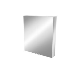 GoodHome Imandra Gloss Non illuminated Wall-mounted Tall Mirrored Bathroom Cabinet (W)800mm (H)900mm