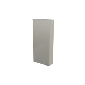 GoodHome Imandra Gloss Taupe Single Wall Cabinet (W)400mm (H)900mm