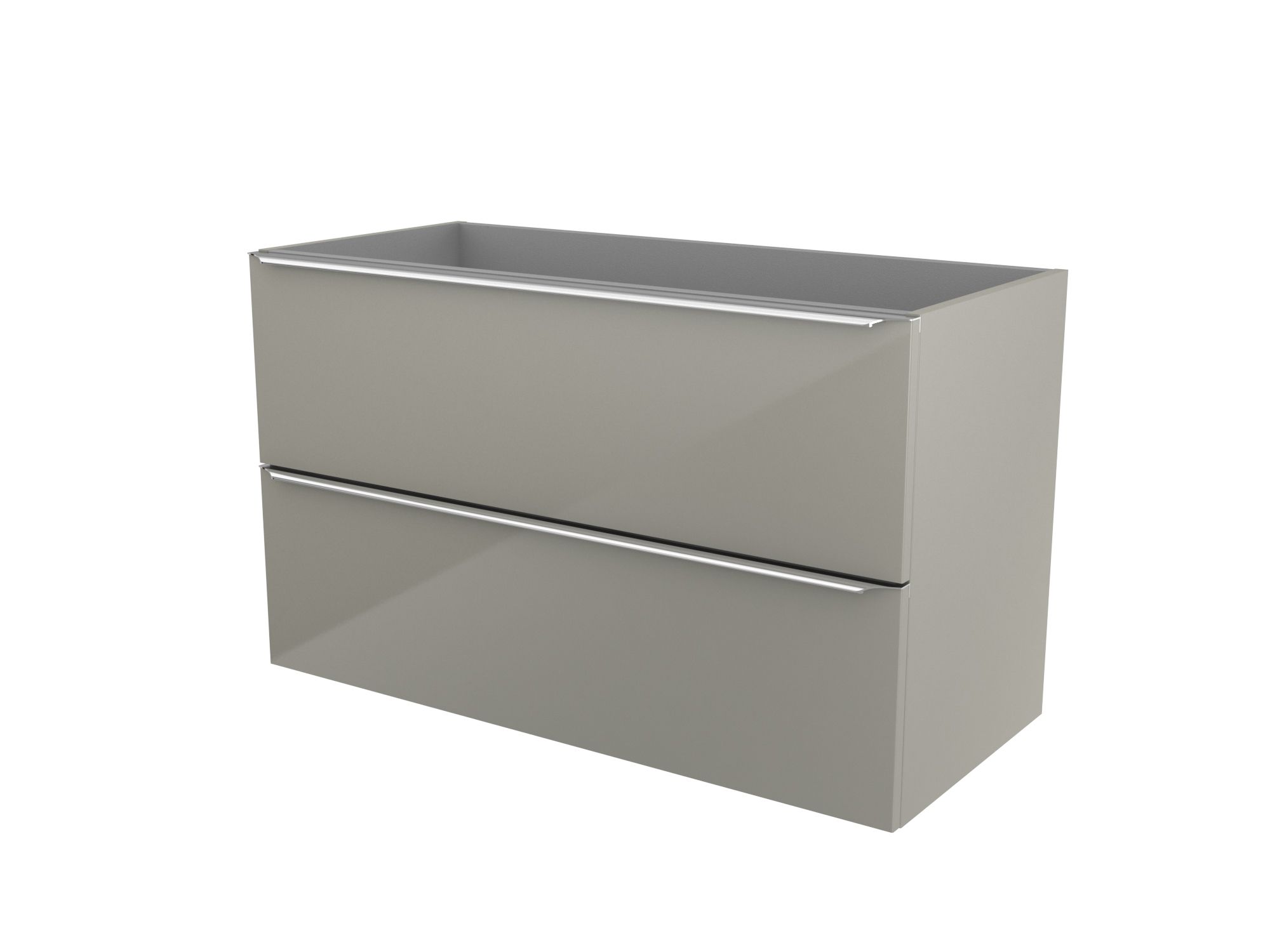 GoodHome Imandra Gloss Taupe Vanity & basin Cabinet (W)1000mm (H)600mm ...
