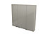 GoodHome Imandra Gloss Taupe Wall Cabinet (W)1000mm (H)900mm