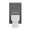 GoodHome Imandra Gloss Warm Grey Freestanding Toilet cabinet (H)840mm (W)500mm