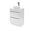 GoodHome Imandra Gloss White Freestanding Bathroom Cabinet (H) 820mm (W) 600mm