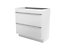 GoodHome Imandra Gloss White Freestanding Bathroom Cabinet (H) 820mm (W) 800mm
